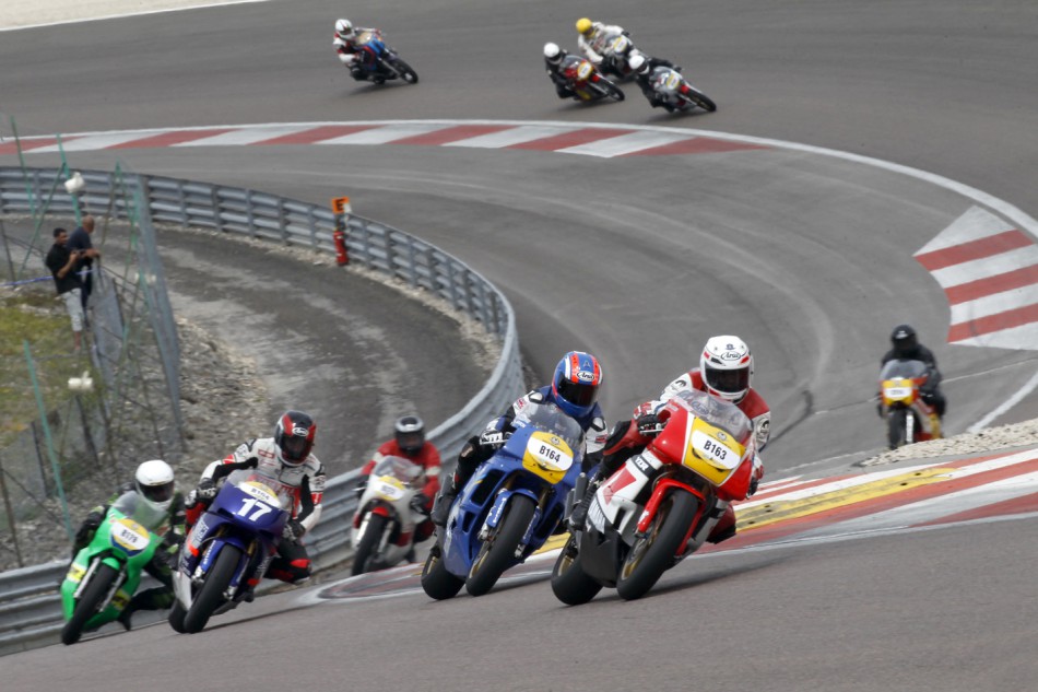 Les motos de GP 500 en action
