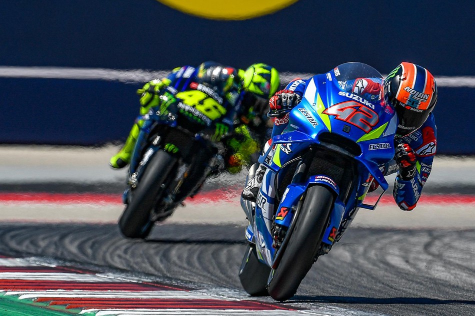 Rins, imperturbable, remporte le GP d'Austin devant Rossi et Miller