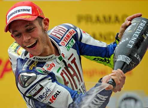 rossi podium