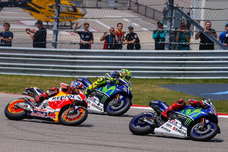 Lorenzo, Pedrosa, Rossi