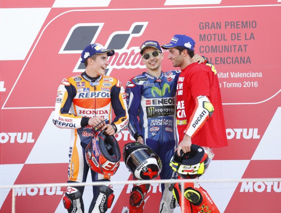 Marquez, Lorenzo, Iannone se partagent le podium