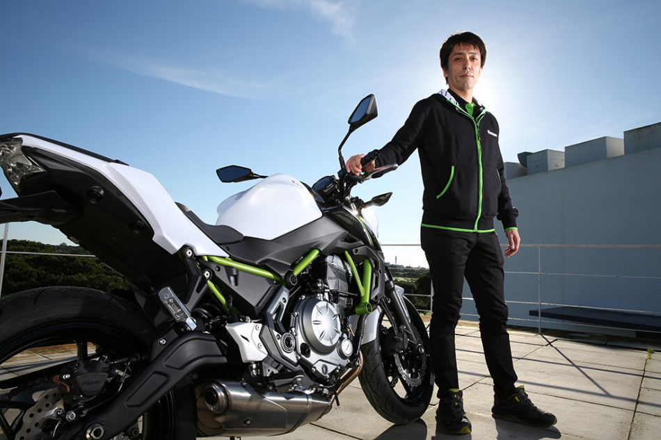 Le concepteur de la Z 650 : Kenji Idaka, il travaille chez Kawasaki depuis 2002 et a participé aux développements des Z 1000 et ZX-6R.