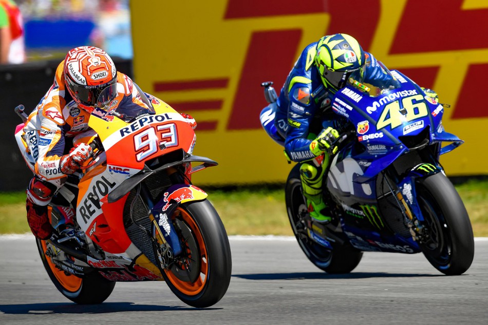 Marquez (93) et Rossi (46)