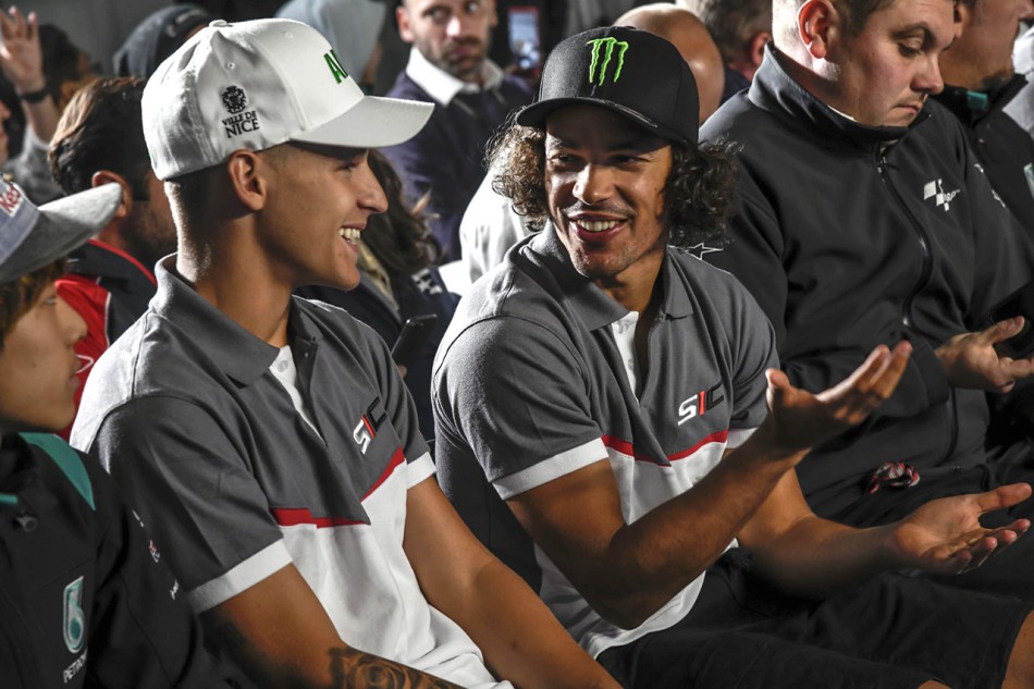 Quartararo et Morbidelli, les deux pilotes de la nouvelle écurie SCI Petronas Yamaha