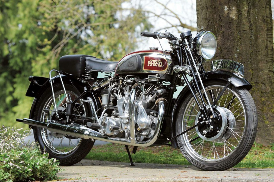 Les motos anglaises, dont cette Vincent Rapide HRD, ont dominé l'industrie de la moto jusqu'à la fin des années 60