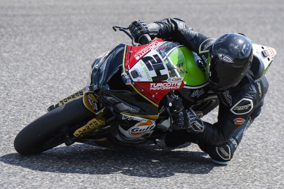 Sébastien Tremblay sur la Kawasaki ZX-6R de Turcotte Performance