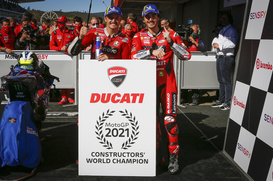 Cette année encore, Ducati remporte le titre constructeur